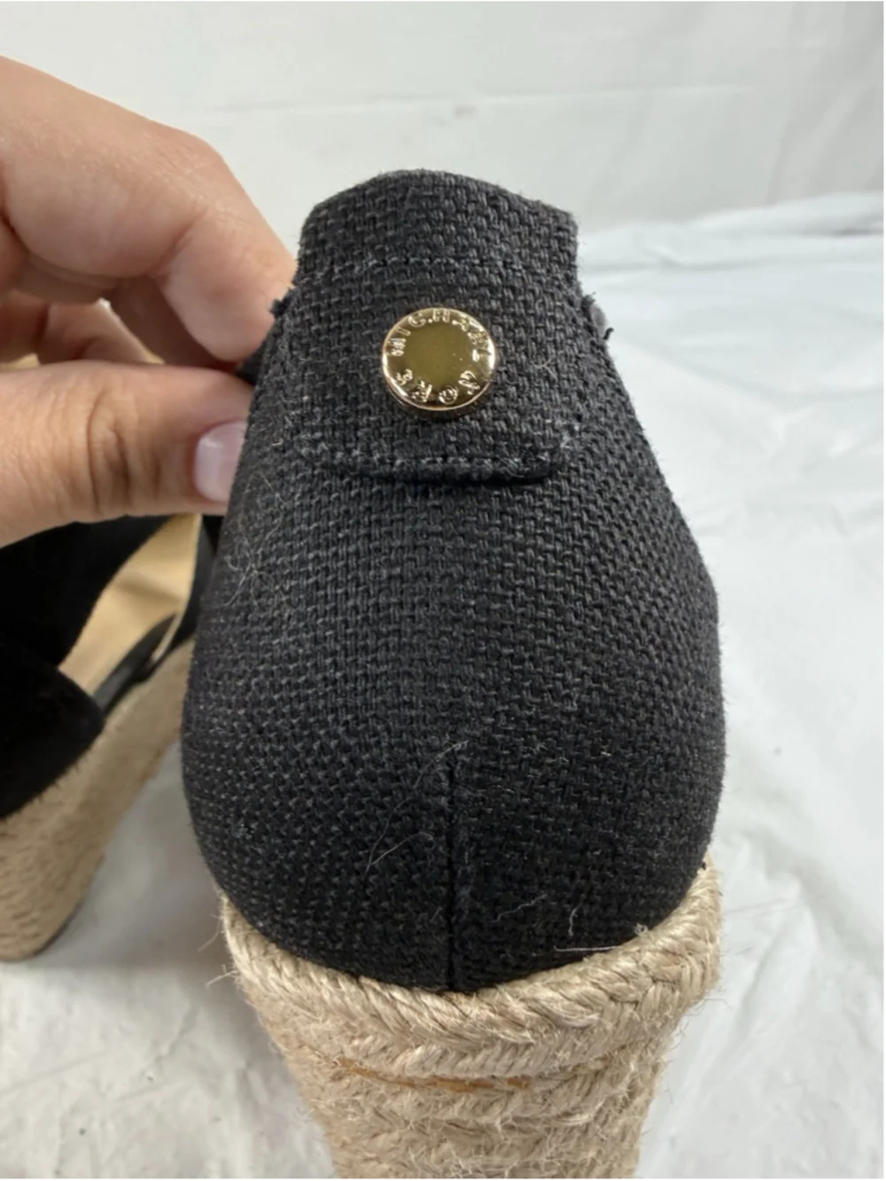 Michael Kors Damita Black Wedge - size 6M